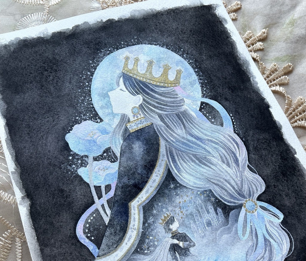 原画「追想の唄」(額装作品)