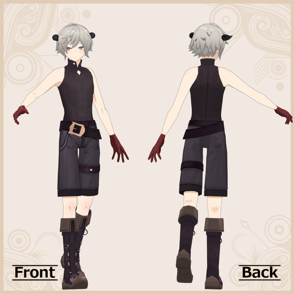 オリジナル3Dモデル「アイニ」