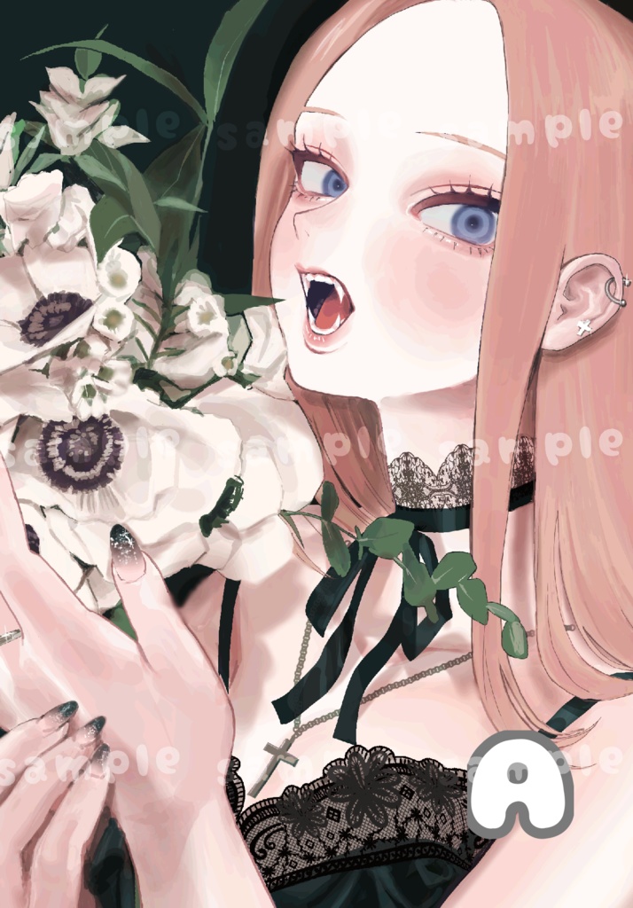 一次創作ポストカード全5種