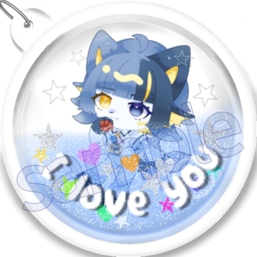 【無料】ウォータードームキーホルダー風アイコン素材