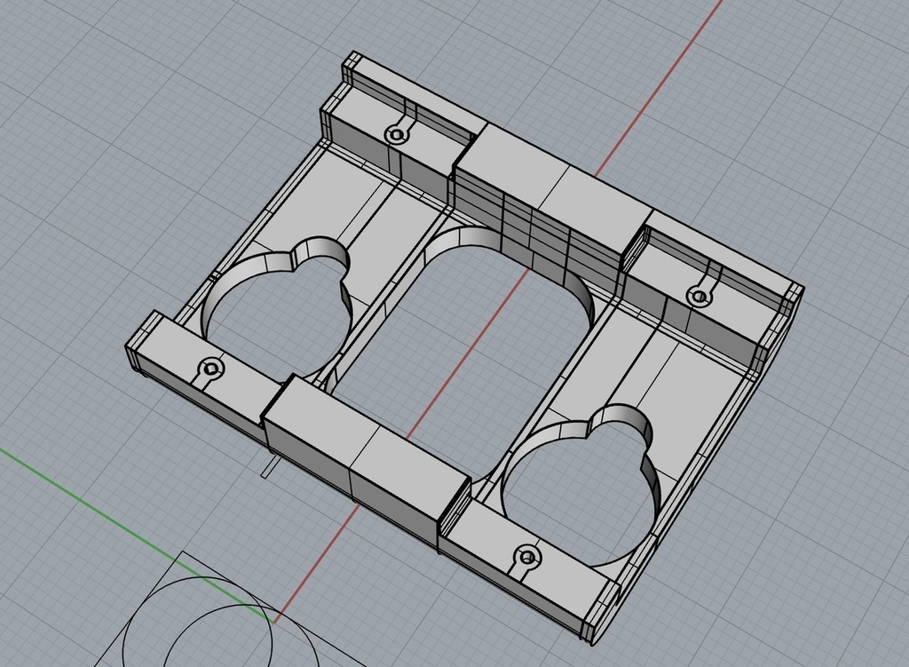M5Stack PuppyCからゴムバンドを排除する部品のSTLデータ