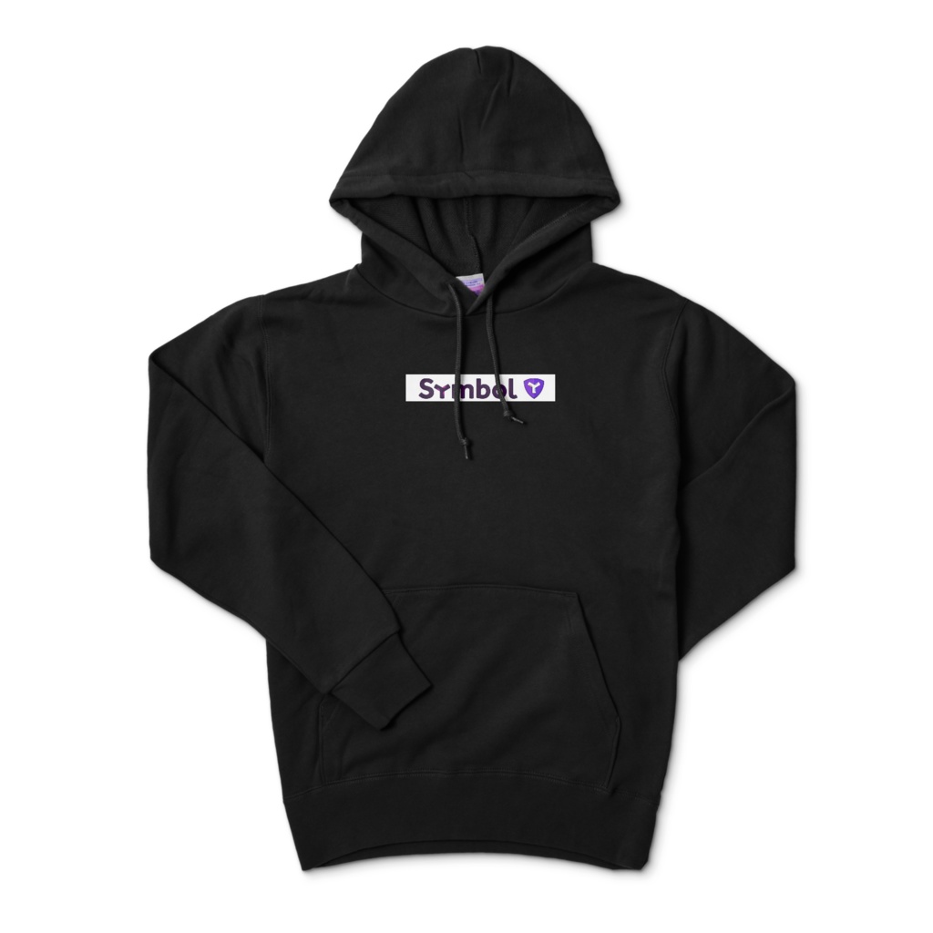 Symbol ボックス ロゴ　パーカー ブラック