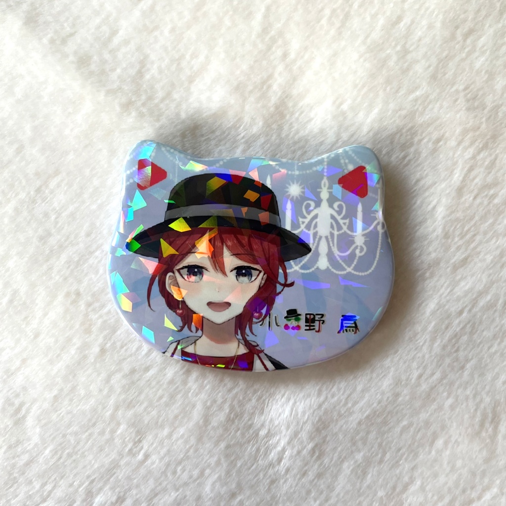 立ち絵猫型缶バッジ まる つくる Booth