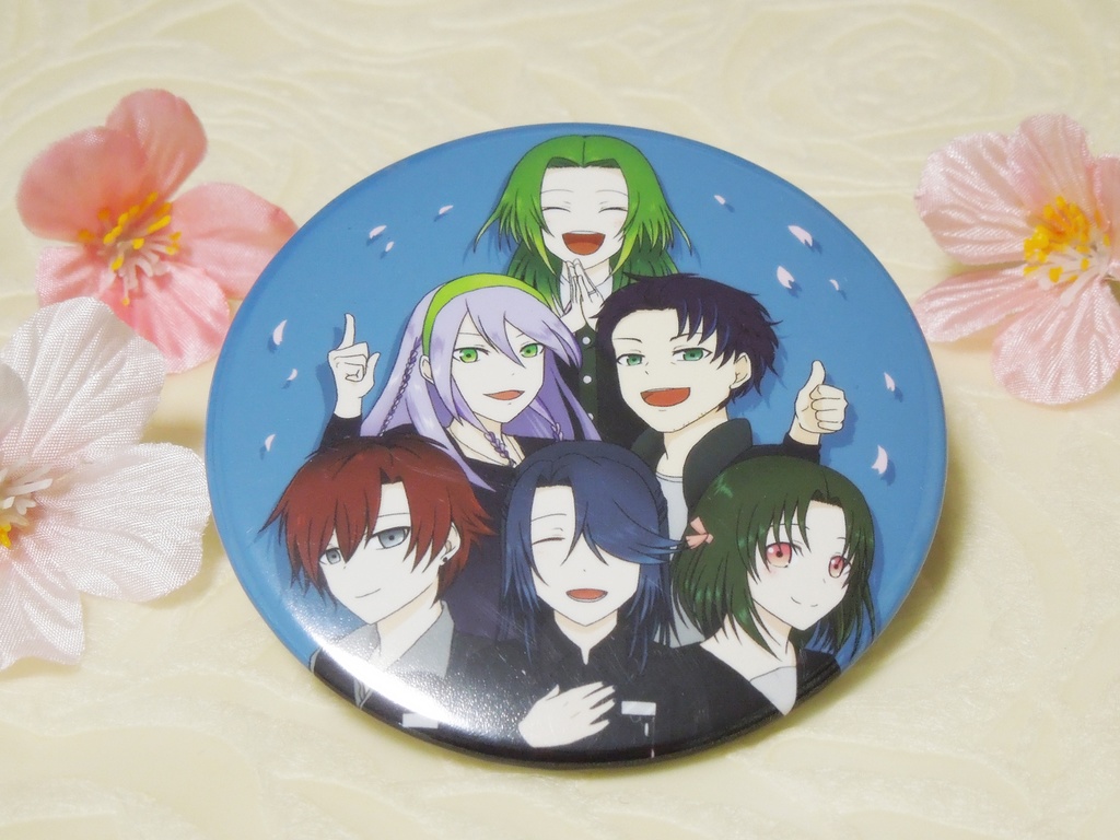 サク咲ク　キャラ集合76mm缶バッジ　