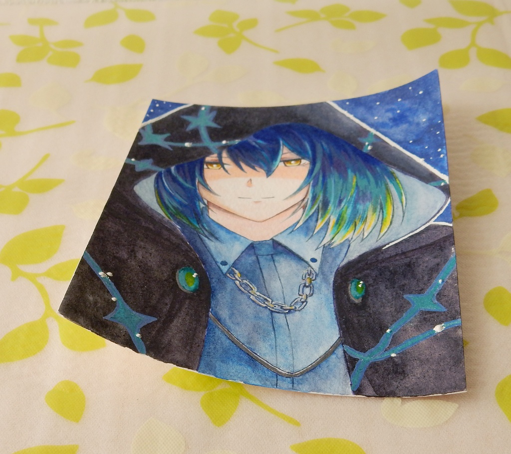 星の人物A【ポストカードサイズ原画】