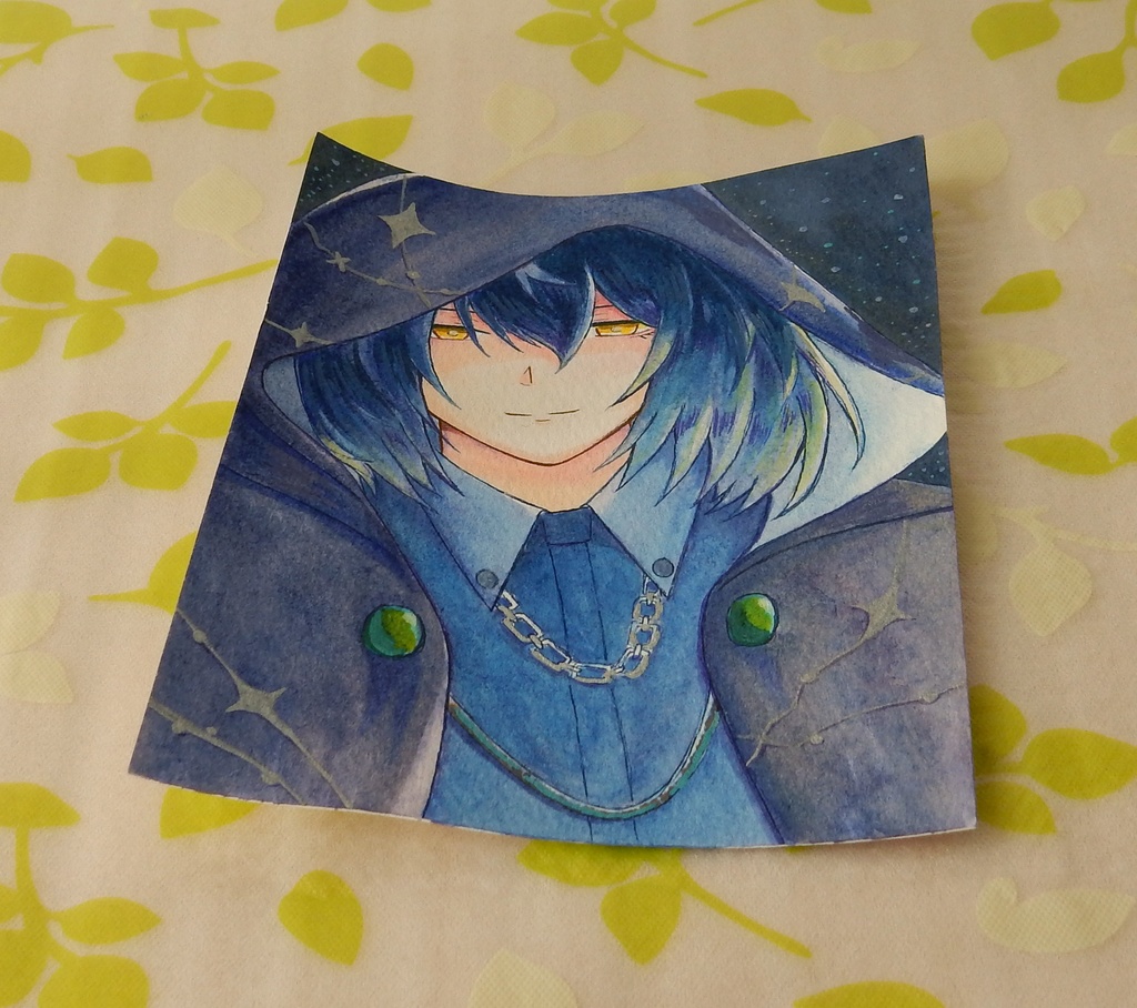 星の人物B 【ポストカードサイズ原画】
