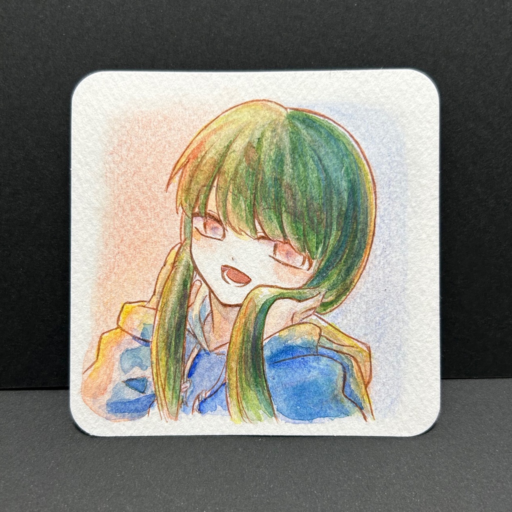 透明水彩イラスト原画「やさしい」