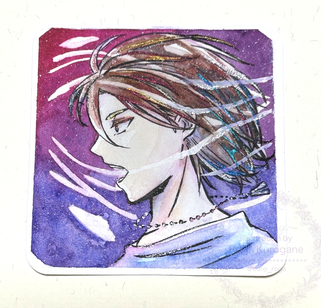 透明水彩イラスト原画「Star」