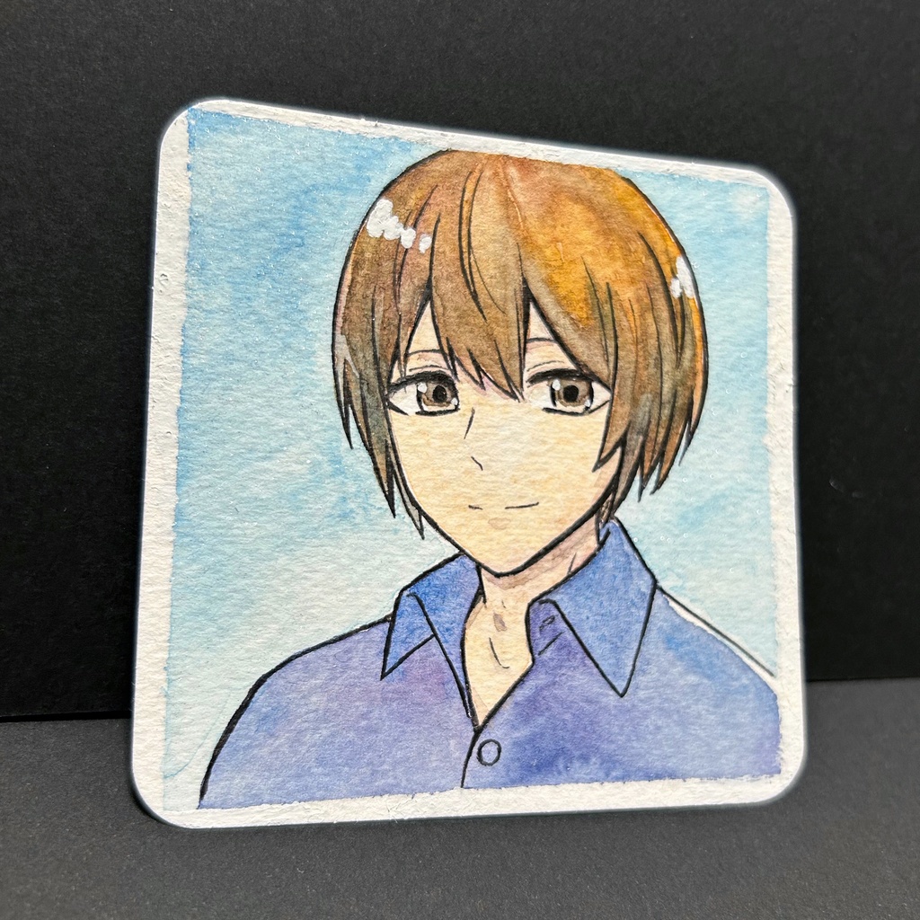 透明水彩イラスト原画「穏やか」