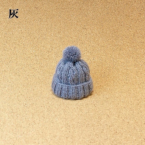 ニット帽 シンプルケーブル(折返し有)