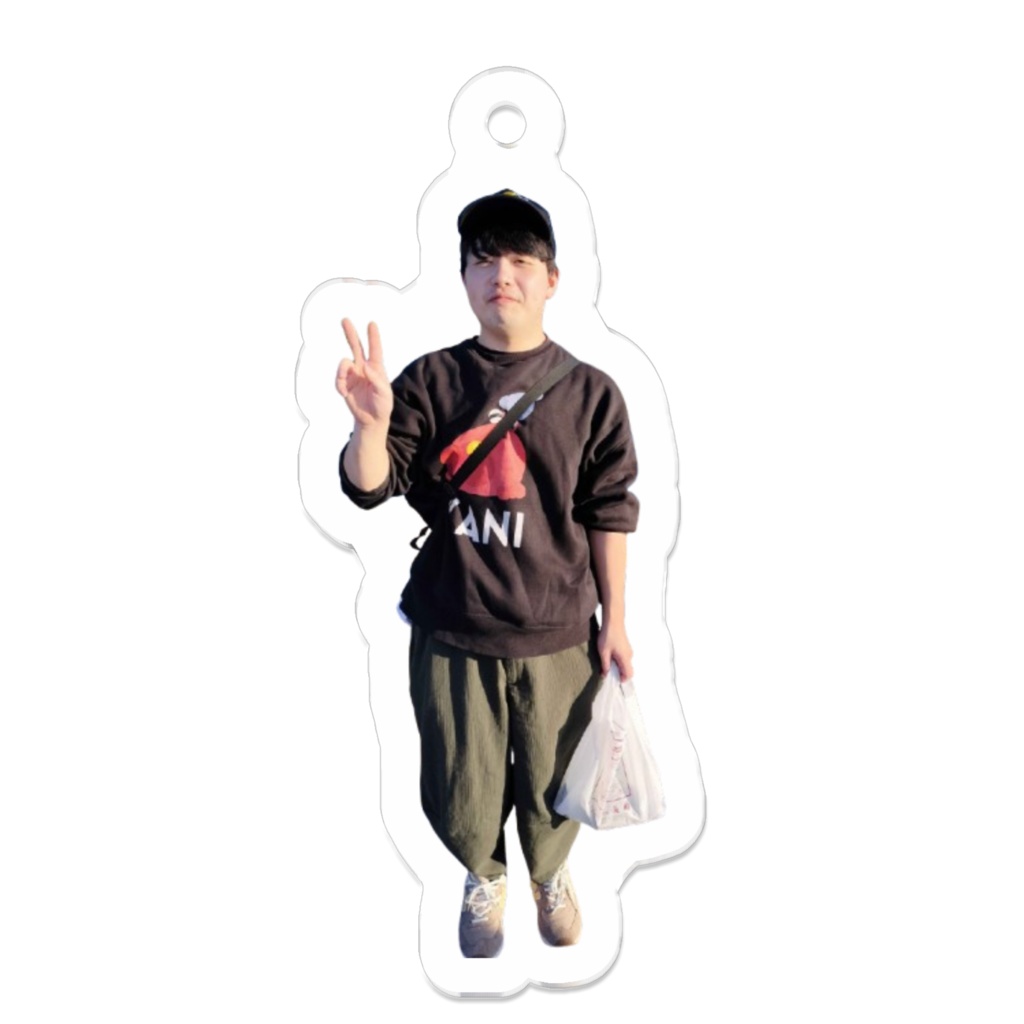 まめさんピースアクキー