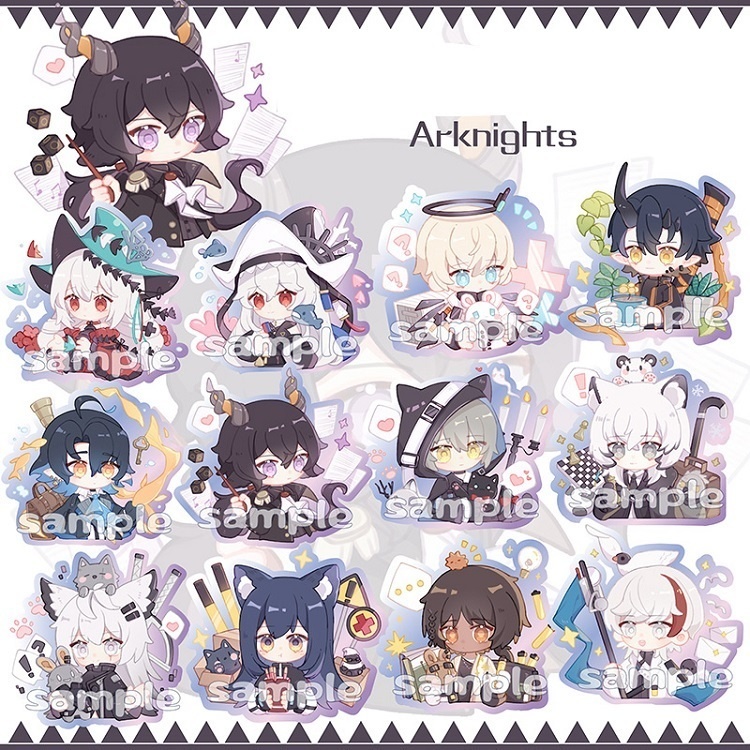 Arknights アークナイツ 明日方舟 スペクター 濁心スカジ スカジ シルバーアッシュ ルーメン テキサス ラップランド ファントム ソーンズ エリジウム イグゼキュター エンカク エーベンホルツ アクリルキーホルダー 缶バッジ