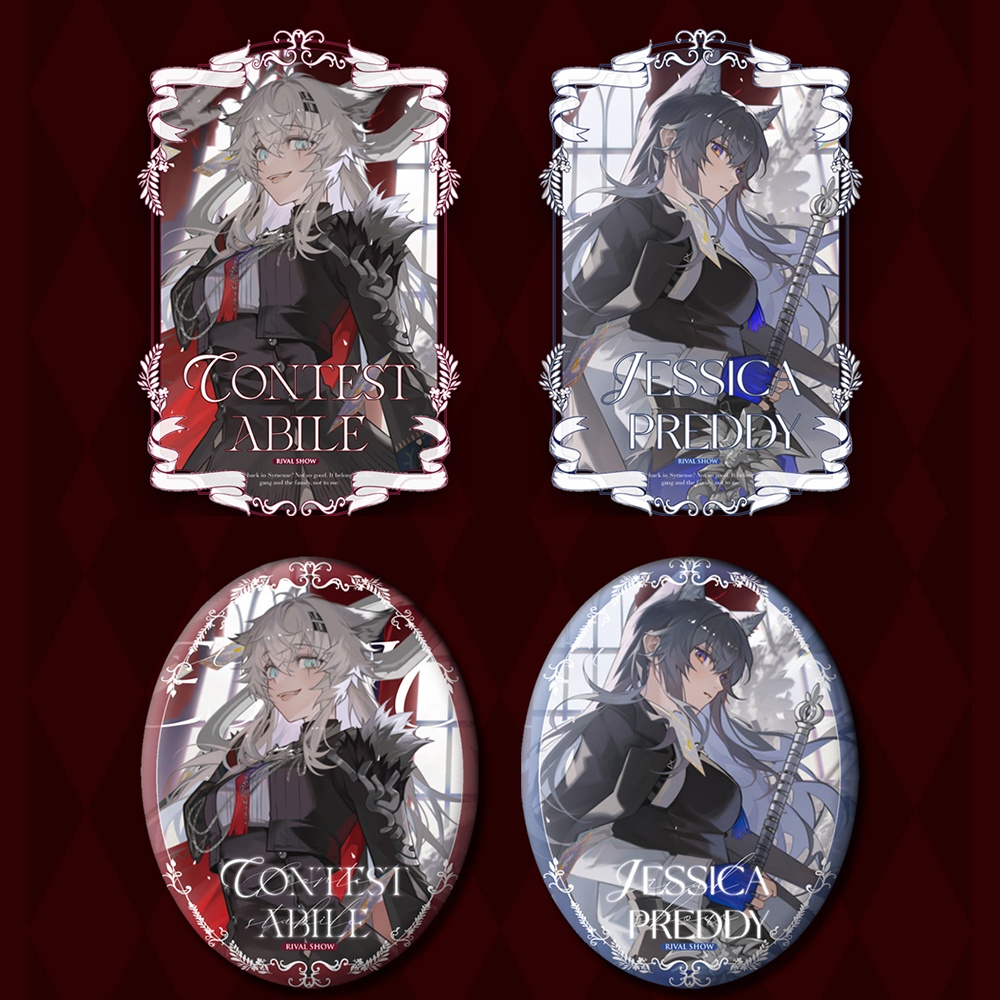 Arknights 明日方舟 アークナイツ ラップランド テキサス アクリルキーホルダー 缶バッジ