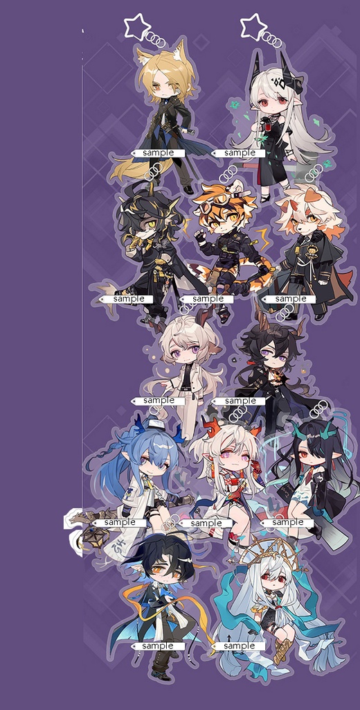 Arknights アークナイツ 明日方舟 ムリナール マドロック リー ワイフー ウン クライデ エーベンホルツ リィン シー ニェン ルーメン 濁心スカジ スカジ アクリルスタンド アクリルキーホルダー 缶バッジ