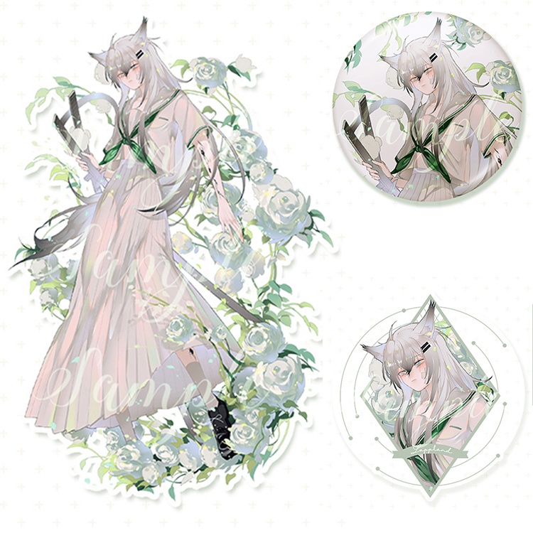 Arknights 明日方舟 アークナイツ ラップランド アクリルスタンド アクリルキーホルダー 缶バッジ