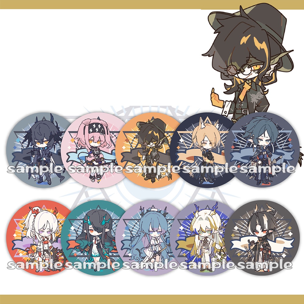 Arknights アークナイツ 明日方舟 ロゴス logos ズオ・ラウ 左乐 ムリナール ゴールデングロー リー チョンユエ ニェン リィン シー シュウ 黍 アクリルスタンド アクリルキーホルダー 缶バッジ