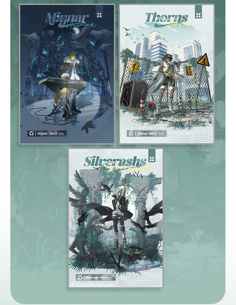 Arknights 明日方舟 アークナイツ シルバーアッシュ ソーンズ ムリナール アクリルスタンド 色紙