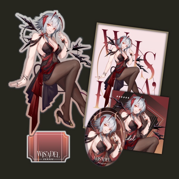 Arknights アークナイツ 明日方舟 ウィシャデル W アクリルスタンド 色紙 缶バッジ