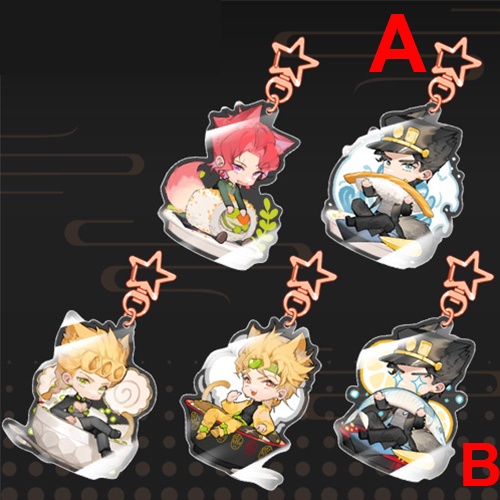 ジョジョの奇妙な冒険 空条承太郎 花京院典明 ディオ・ブランドー ジョルノ・ジョバァーナ アクリルキーホルダー