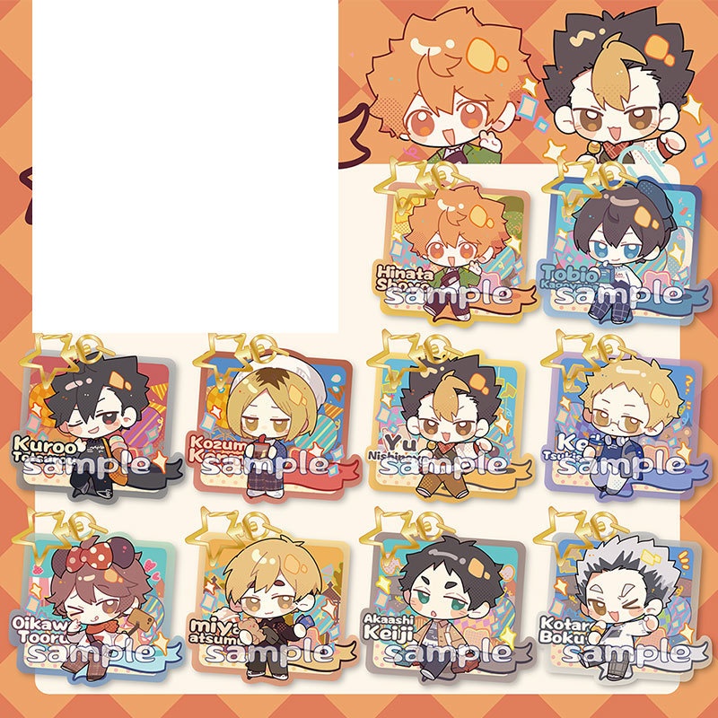 ハイキュー!! 影山飛雄 日向翔陽 西谷夕 月島蛍 赤葦京治 及川徹 宮侑 孤爪研磨 黒尾鉄朗 木兎光太郎 アクリルキーホルダー 缶バッジ