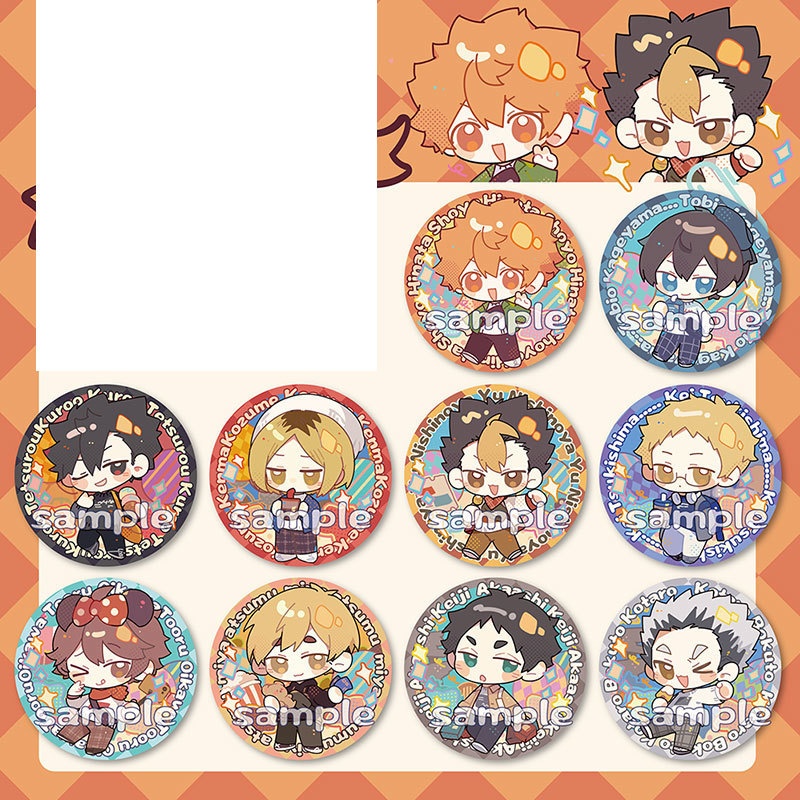 ハイキュー!! 影山飛雄 日向翔陽 西谷夕 月島蛍 赤葦京治 及川徹 宮侑 孤爪研磨 黒尾鉄朗 木兎光太郎 アクリルキーホルダー 缶バッジ