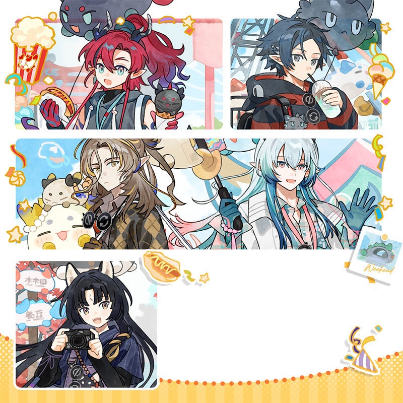 Arknights アークナイツ 明日方舟 サガ ズオ・ラウ 左乐 余 ユー ジー 易 アクリルスタンド 缶バッジ アクリルキーホルダー