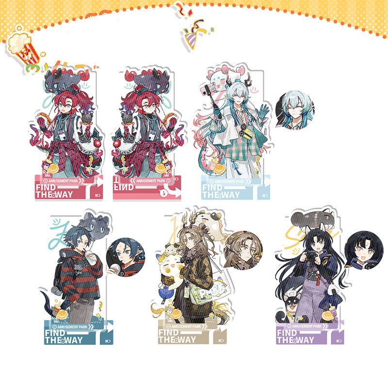 Arknights アークナイツ 明日方舟 サガ ズオ・ラウ 左乐 余 ユー ジー 易 アクリルスタンド 缶バッジ アクリルキーホルダー