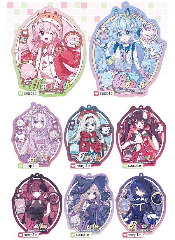 スターレイル 花火 ホタル 三月なのか キャストリス ロビン カフカ 黄泉 ヘルタ アクリルスタンド アクリルキーホルダー 缶バッジ