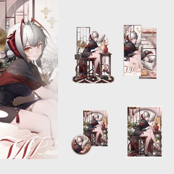 Arknights 明日方舟 アークナイツ W ウィシャデル アクリルスタンド 缶バッジ 色紙 ブックマーク