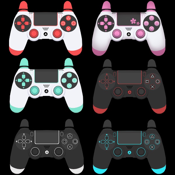 【配信者向け】Gamepad Viewer/PS4コントローラースキン