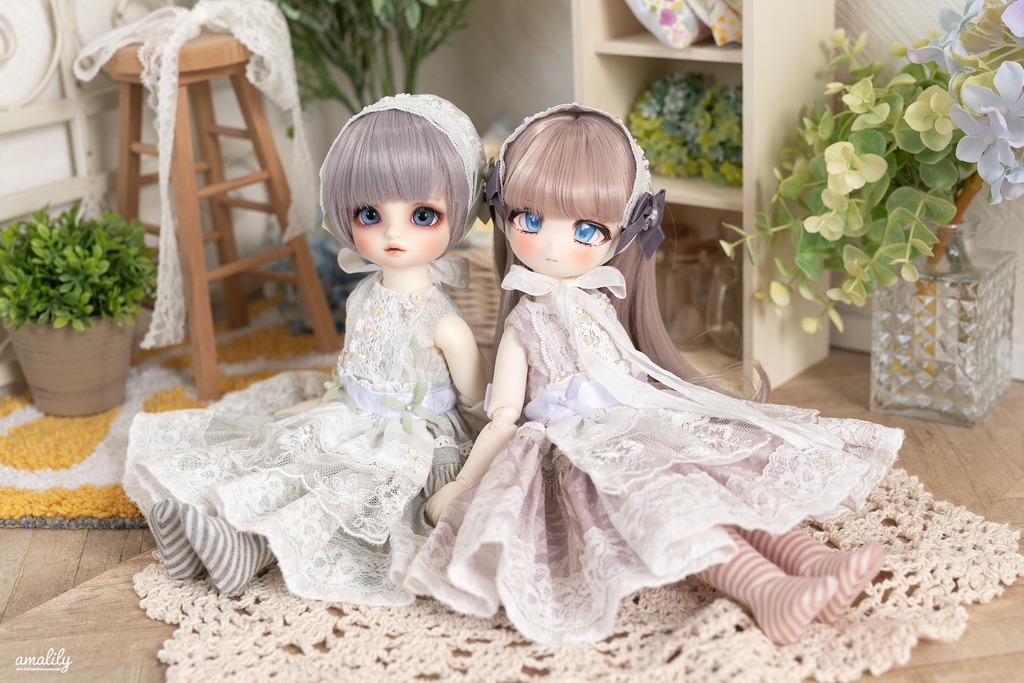 【幼SD/TinyFox】ボーダーハイソックス