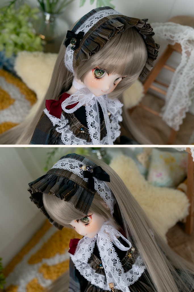 【MDD/SDM】チェック柄ワンピース