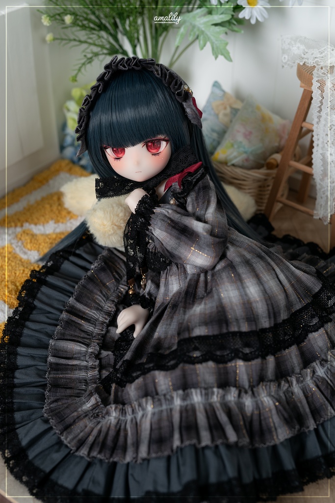 【MDD/SDM】チェック柄ワンピース