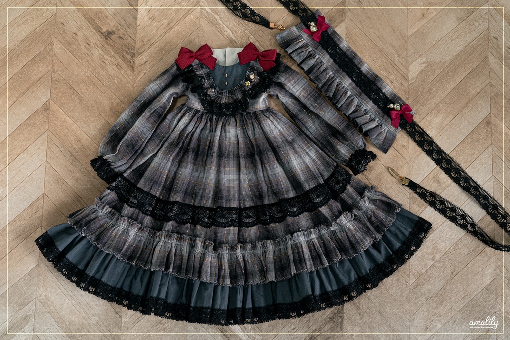 【MDD/SDM】チェック柄ワンピース