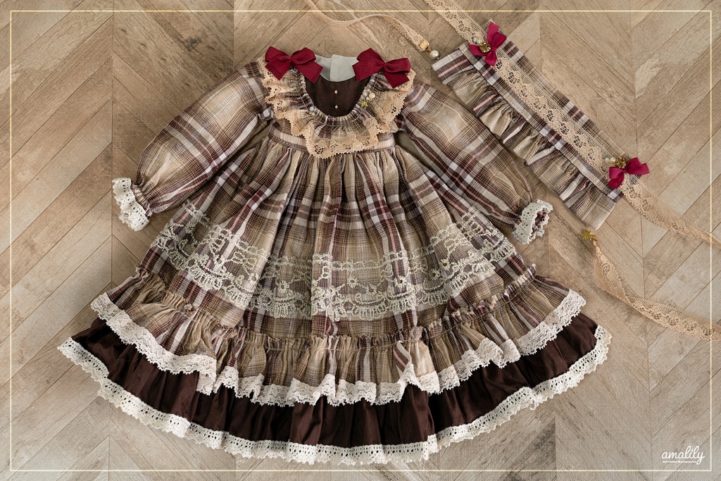 【MDD/SDM】チェック柄ワンピース