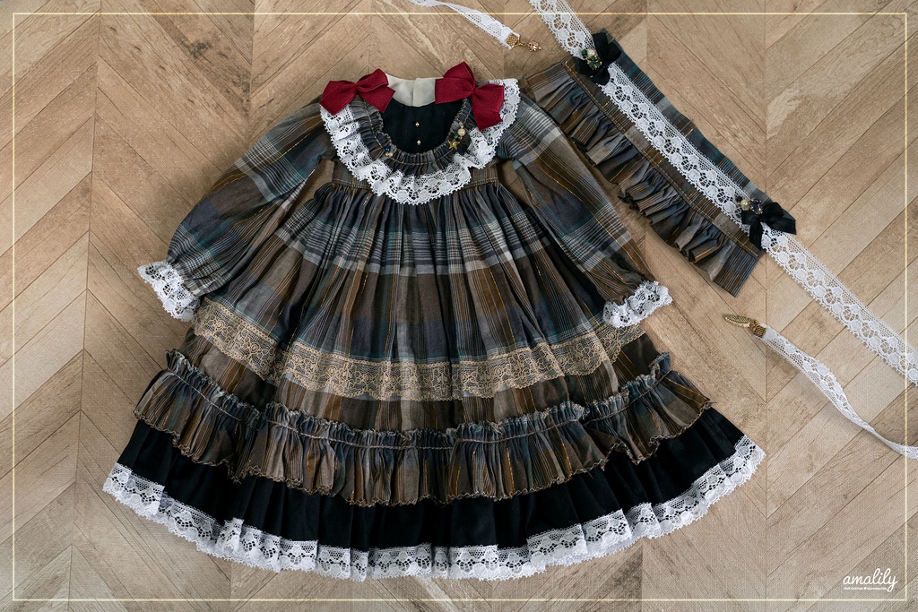 【MDD/SDM】チェック柄ワンピース