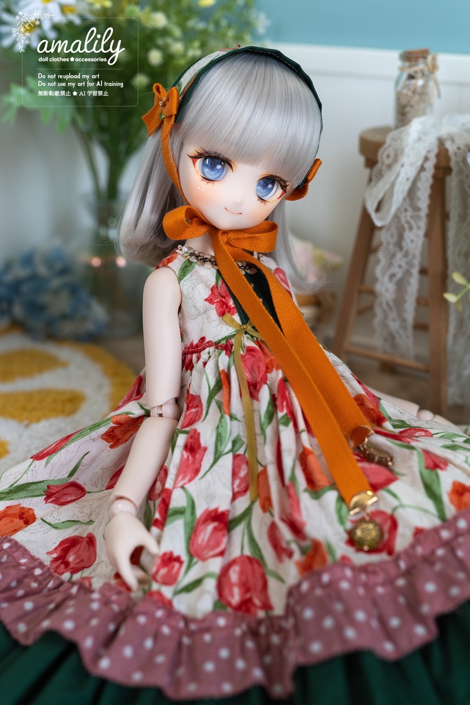 【MDD/SDM】シックなチューリップのワンピース