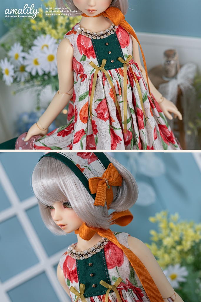 【MDD/SDM】シックなチューリップのワンピース