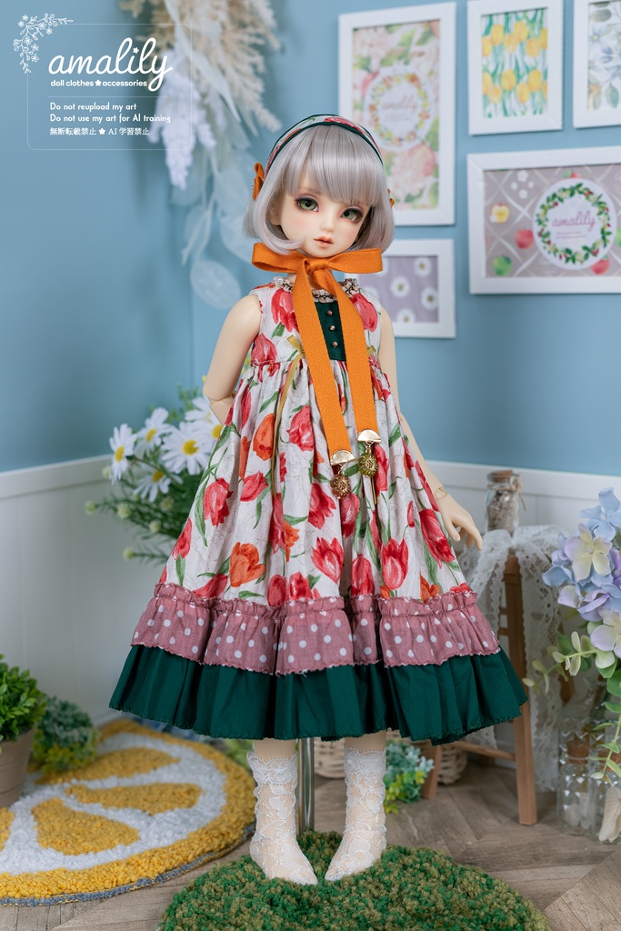 【MDD/SDM】シックなチューリップのワンピース