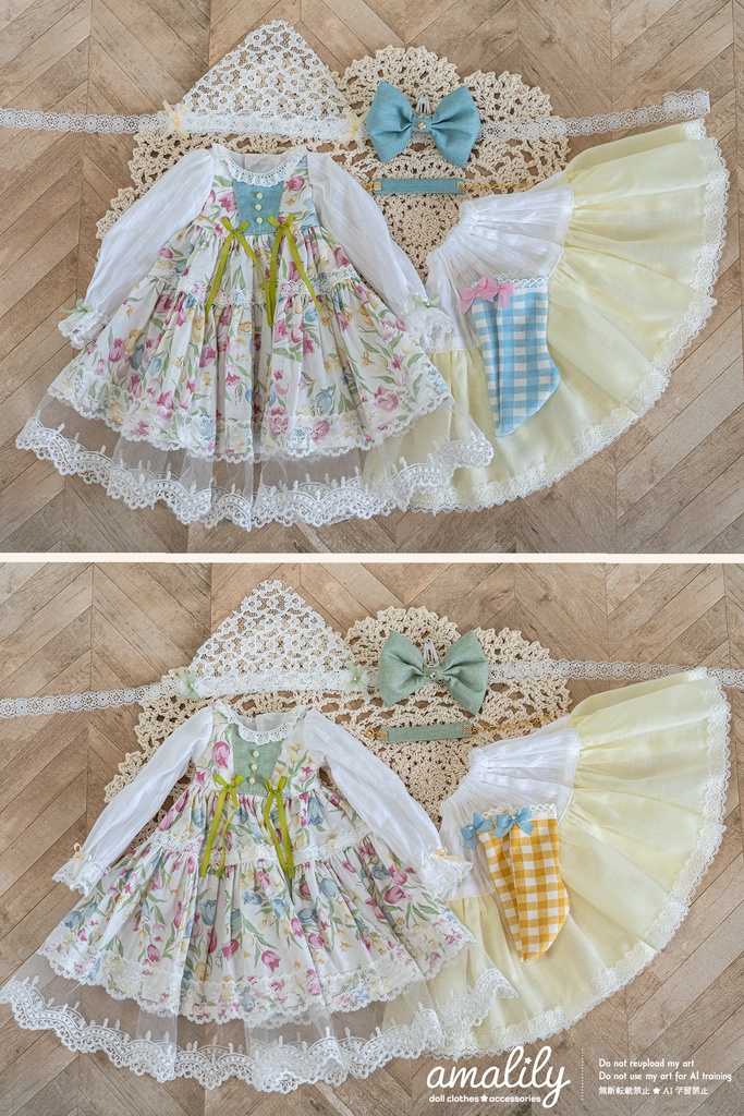 【MDD/SDM】ふんわりチューリップワンピース