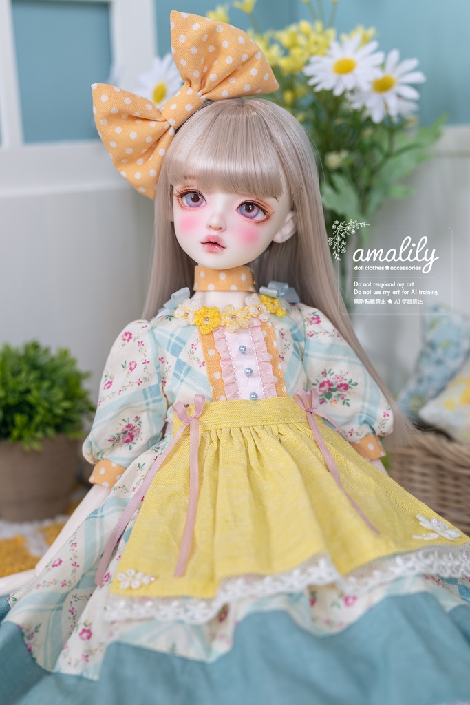 【MDD/SDM】パステルカラー花柄ワンピース