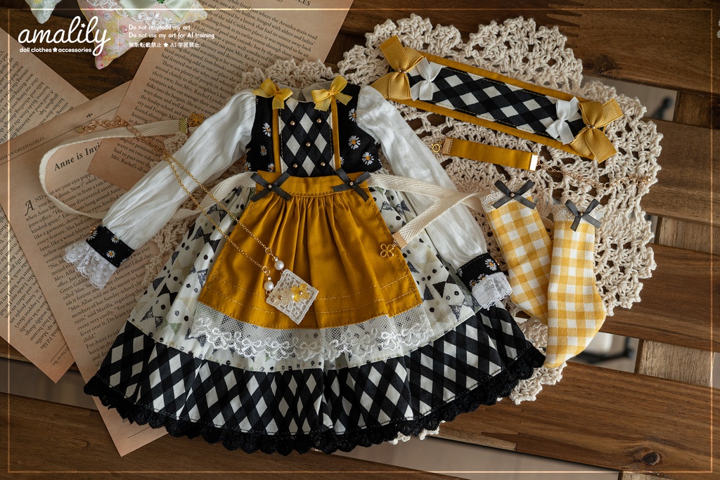 【MDD/SDM】レトロリボンワンピース