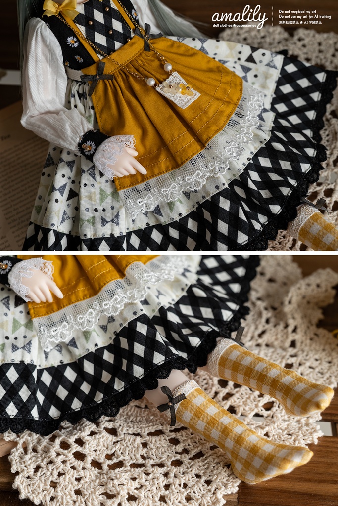 【MDD/SDM】レトロリボンワンピース