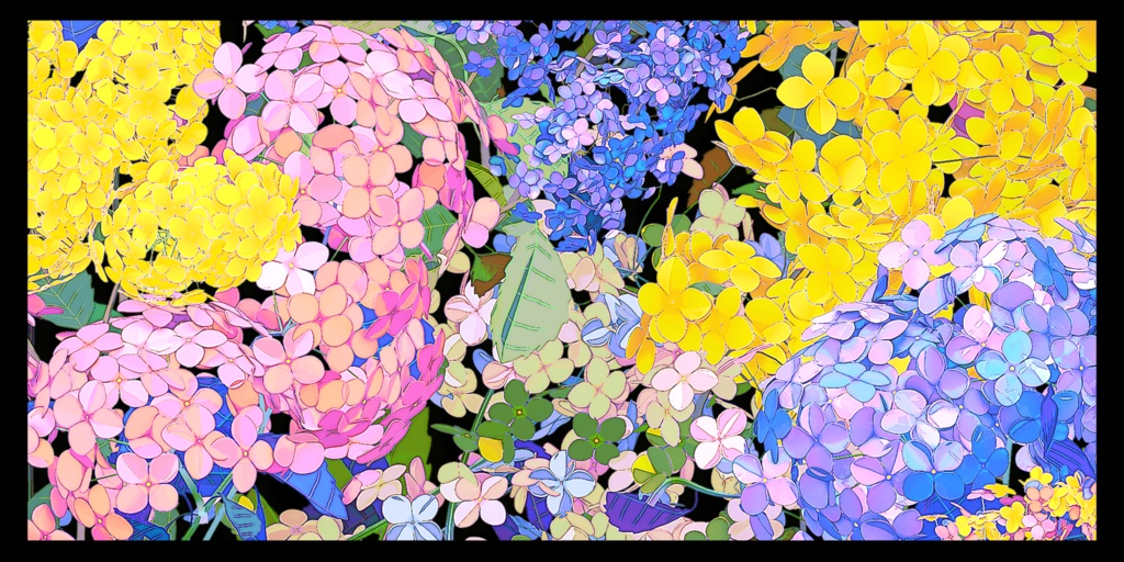 hydrangea and other whimsical flowers