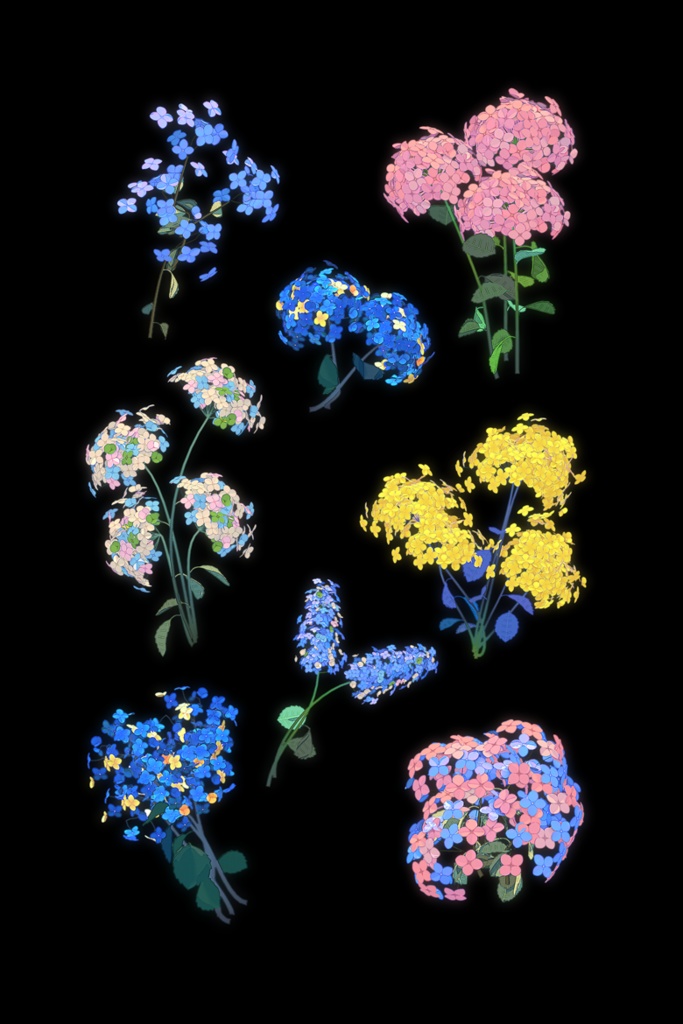 hydrangea and other whimsical flowers