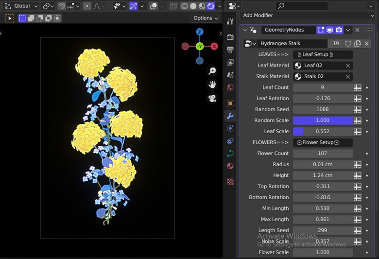 hydrangea and other whimsical flowers