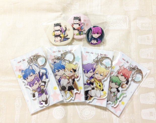 問題児組アクキー&缶バッジ