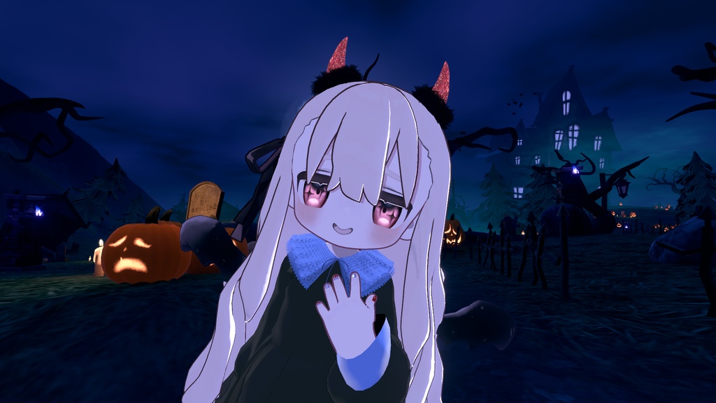 【VRchat】CHIBI NAILS /ハロウィン ゴシックネイル5色+【オリジナル3Dモデル】