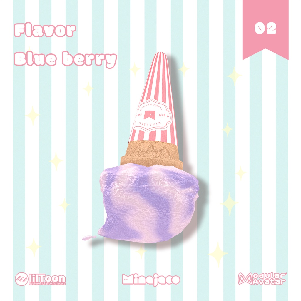 【VRChat】ドジっこアイス/ Oopsie Ice Cream【全アバター対応】