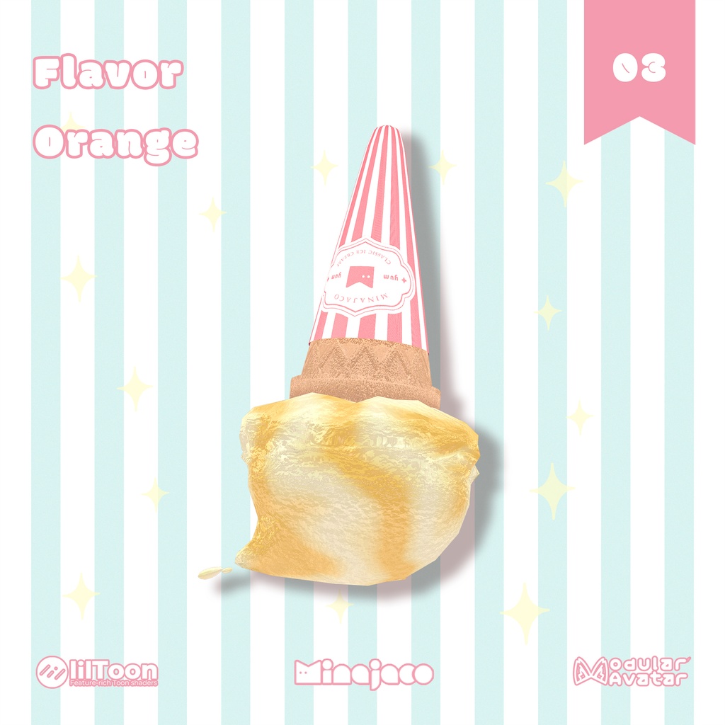 【VRChat】ドジっこアイス/ Oopsie Ice Cream【全アバター対応】